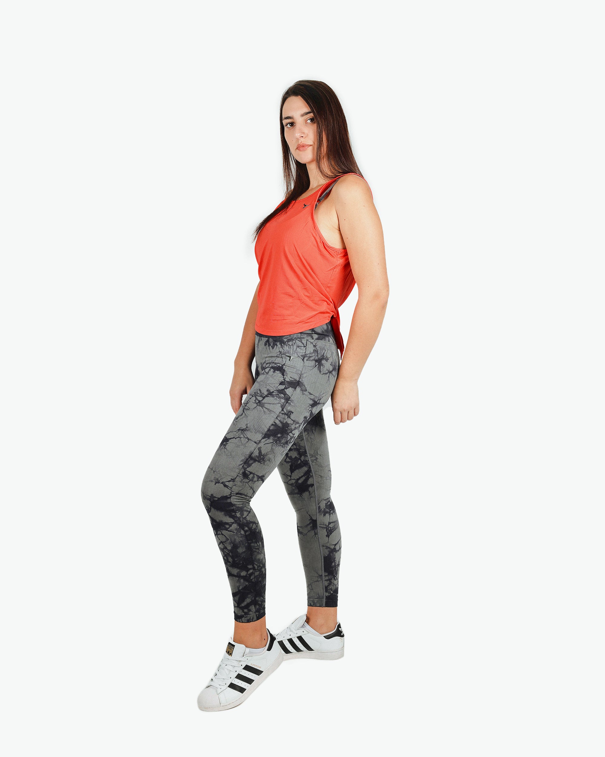 BreezyBack Tie back Tank Top & FunkyHues Fitness Leggings Combo - THUGFIT