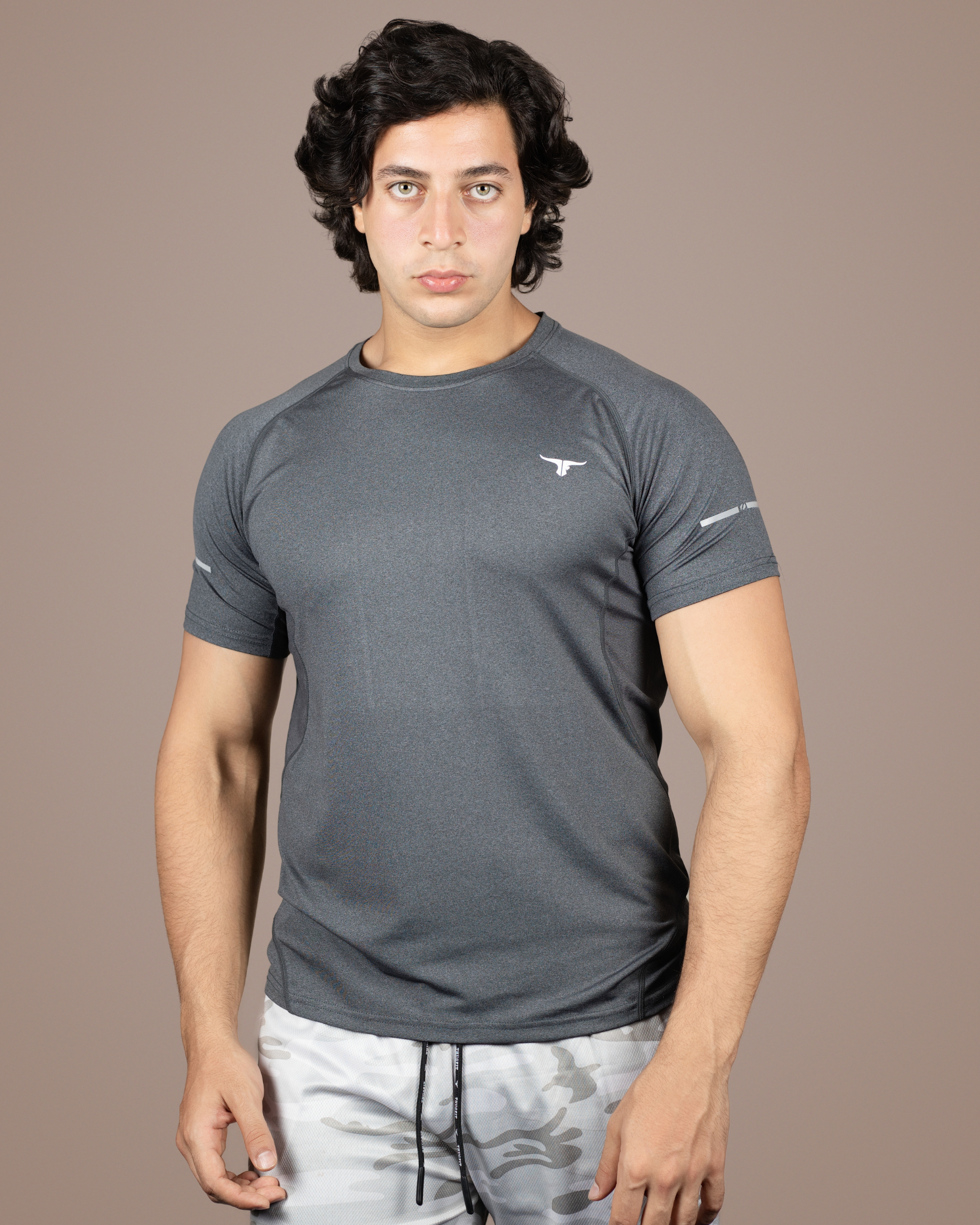 THUGFIT EndurX Men's Slim Fit T-Shirt - Grey - THUGFIT
