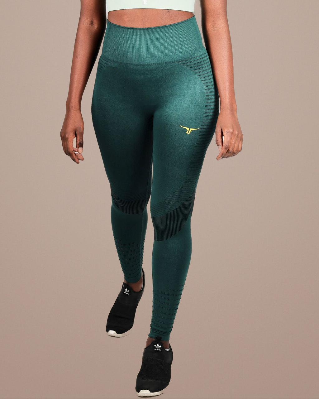 THUGFIT FunkyHues Performance-Stride Fitness Leggings - Green