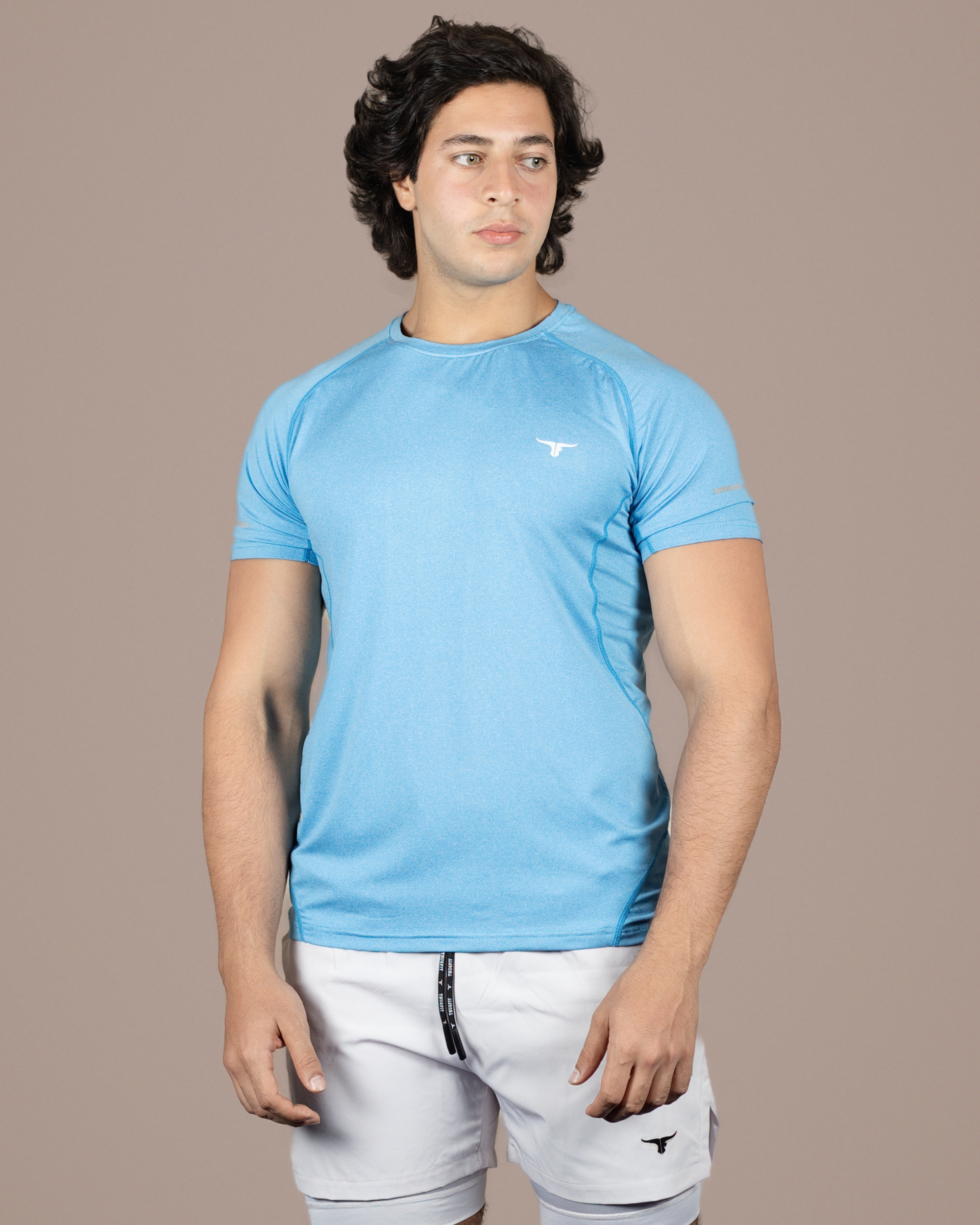 THUGFIT EndurX Men's Slim Fit T-Shirt - SkyBlue - THUGFIT