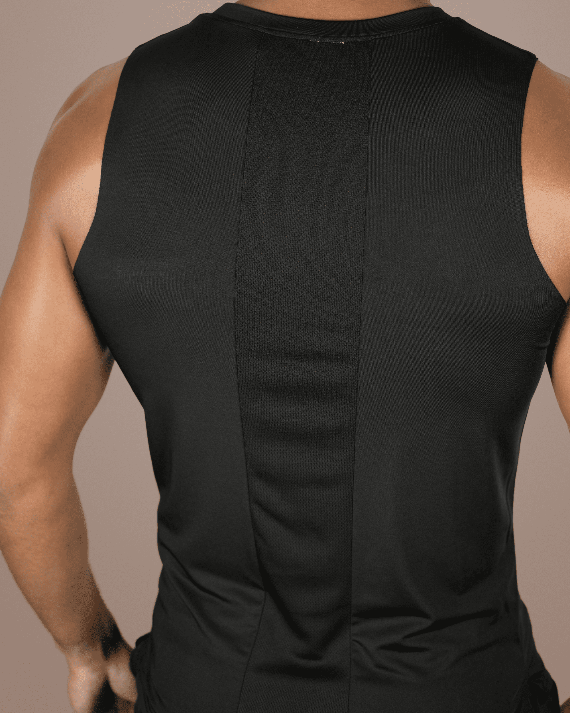 LiftRift Sleeveless Men's Slim Fit Tank Top - Black - THUGFIT