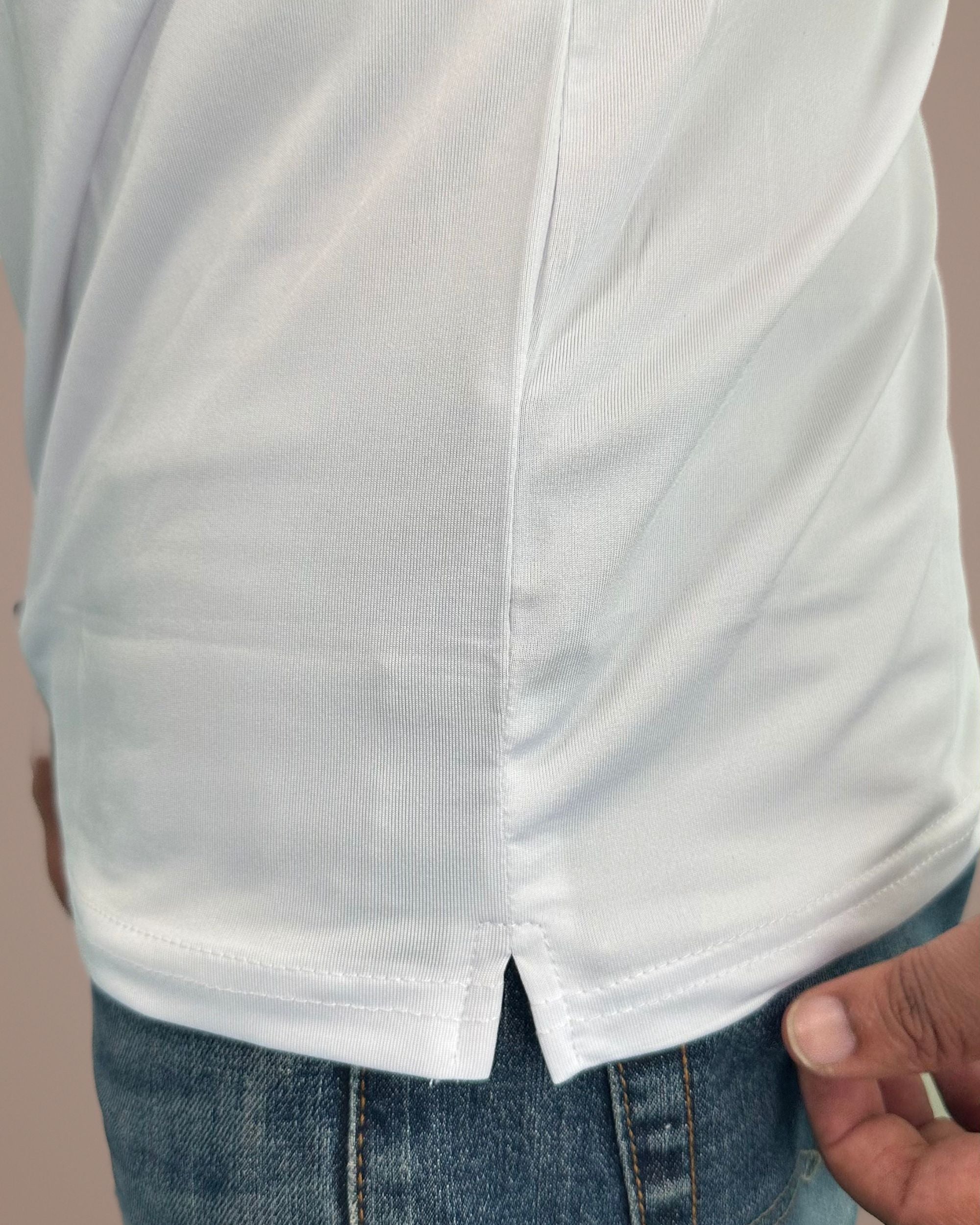 LiftRift Sleeveless Men's Slim Fit Tank Top - White