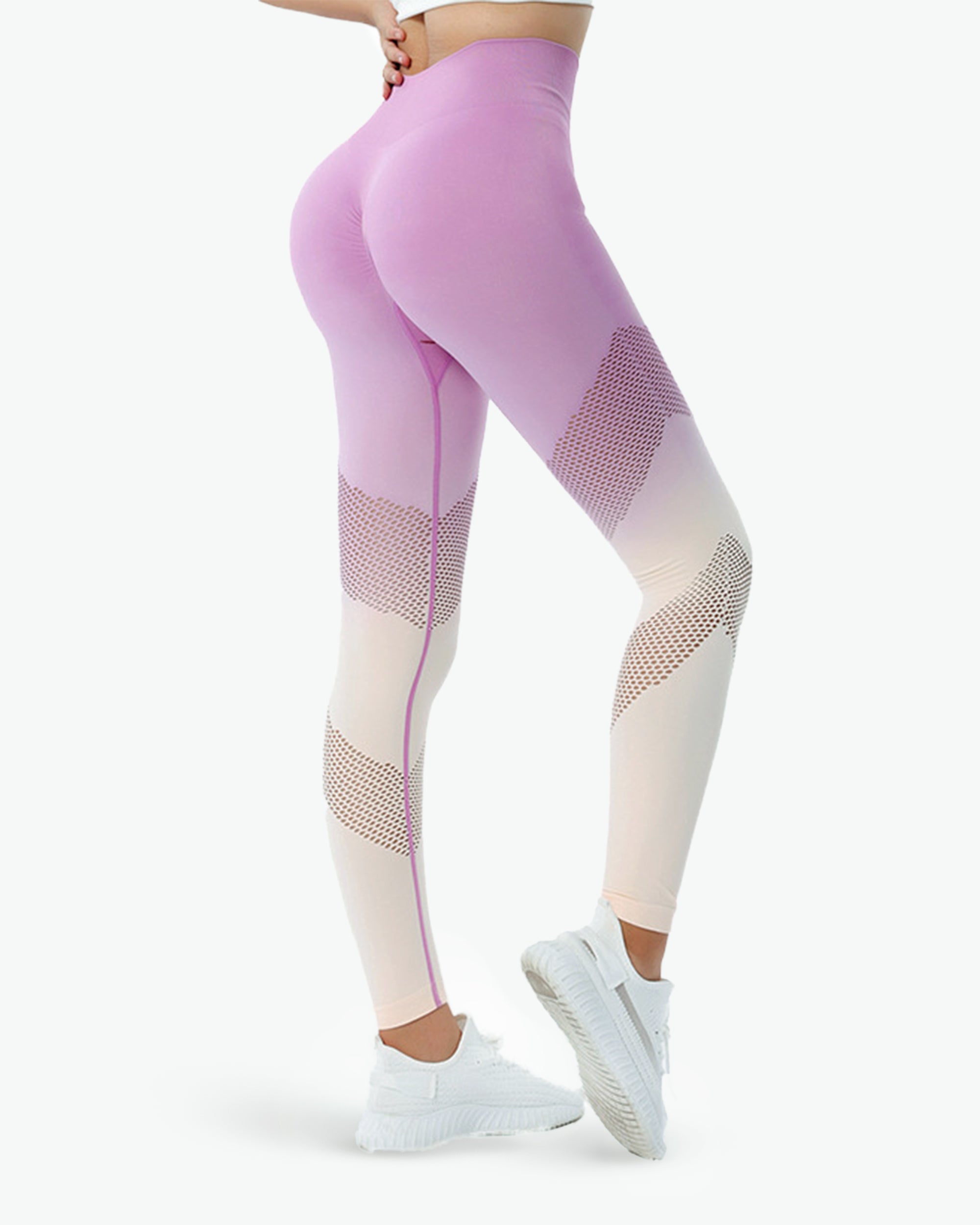 OmbreFlex Hollow Out Gradient Leggings - THUGFIT