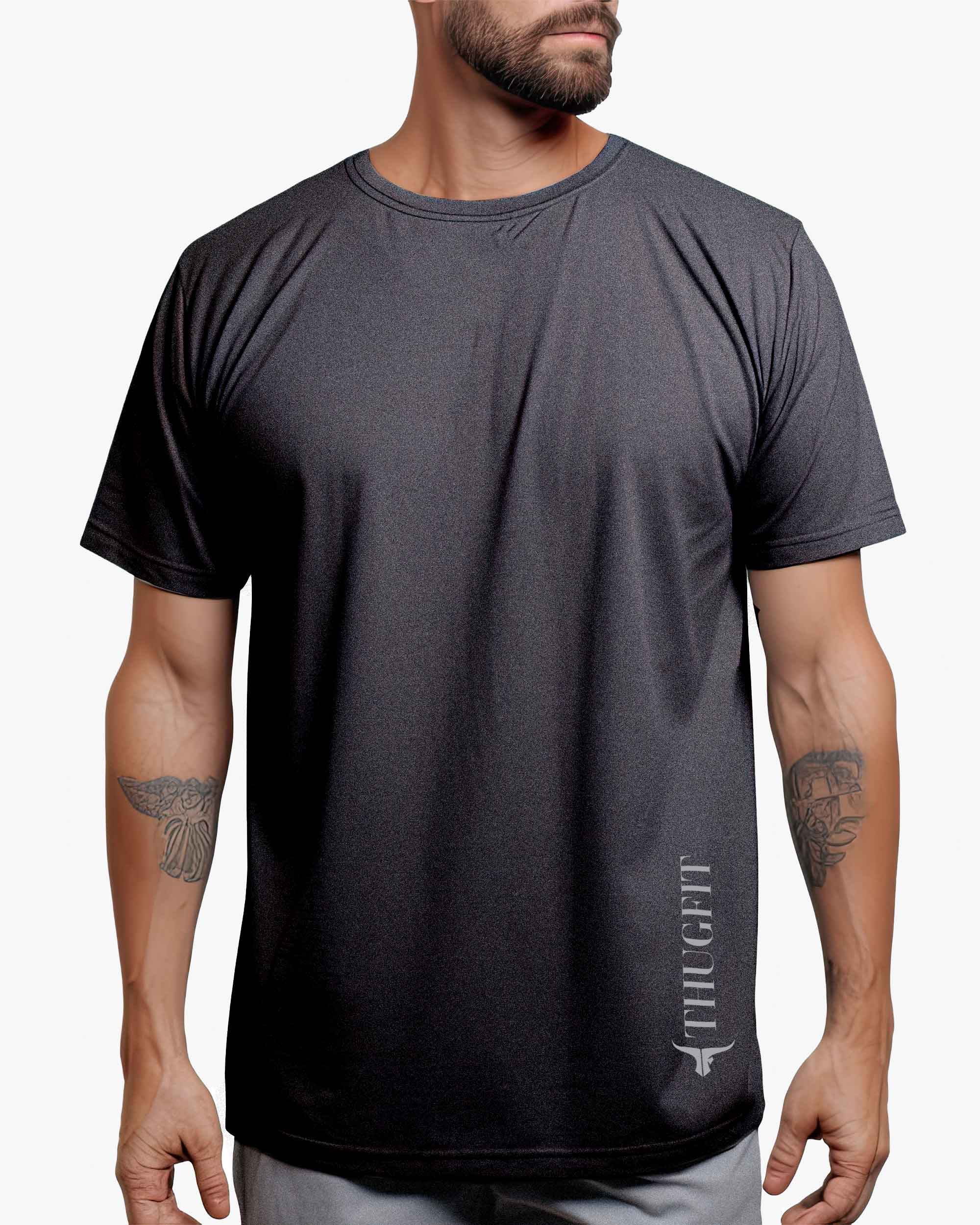 THUGFIT CoreComfort Essential Men's T-Shirt Charcoal Grey